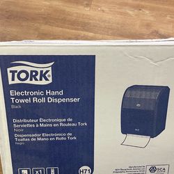 NIB Tork Electronic Paper Hand Towel Roll dispenser (black)