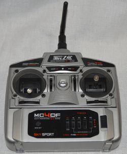 Excellent Condition! SKYSPORT 4 Channel 2.4ghz Remote Control Trsnsmitter Model: MC4DF