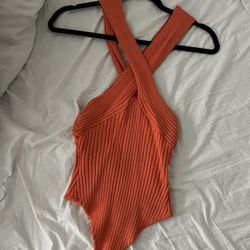 Orange Bodysuit 