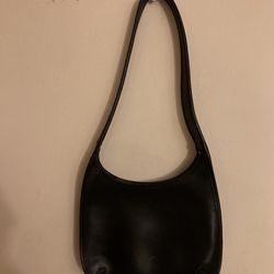 Old Coach 9020 Ergo Mini Black Leather Zip Hobo Shoulder bag