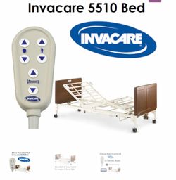 Invacare G5510 Full Electric Hospital Bed w/ Mattress & Side Rails