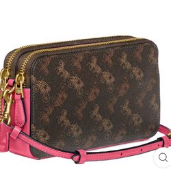 Coach Crossbody Horse & Carriage Print 