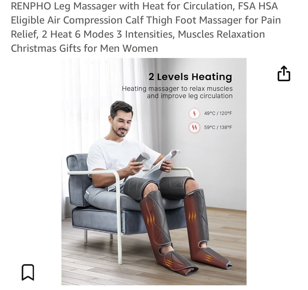 Leg Compression With heat For Pain