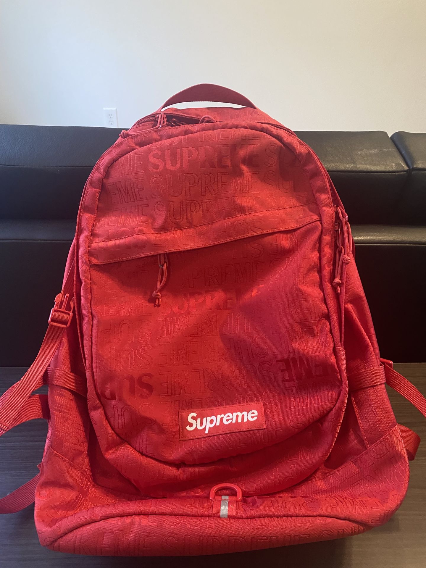 2019 Spring Summer Supreme Red Backpack