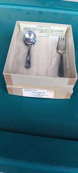 Vintage Morning Star Baby Flatware