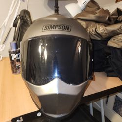 Matte Gray Simpson Ghost Bandit Helmet 