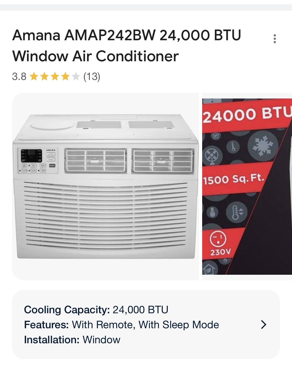 24000 Btu Window Ac 