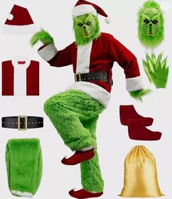 Grinch Costume Set with Mask