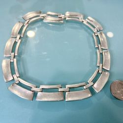 Mexico TP-71 Sterling Silver 114.4g Solid Chocker Necklace