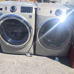 Ge Washer And Dryer Set Electric Extra Large Capacity 30-day Warranty 