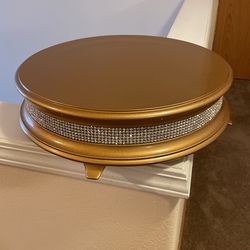 Gold Cake Plate