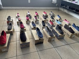 26  new pairs of toms all $280 firm price not separating them re-sell on eBay