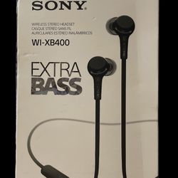Sony WI-XB400 Headphones EXTRA BASS Bluetooth Wireless with Mic