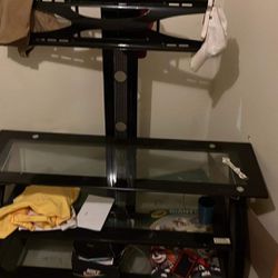 Glass Tv Stand With Mount 