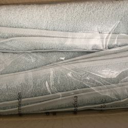 New 2 Piece Quick-Dry Oversize Bath Towel, 100% Cotton, Ice Blue , 54" x 30" Dorm