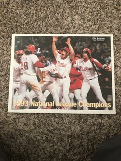 1993 NL Champs Philadelphia Phillies Print