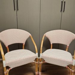 French Bistro Chairs Set Of 2 