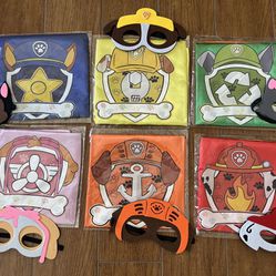 6pc Paw Patrol Mask with Capes