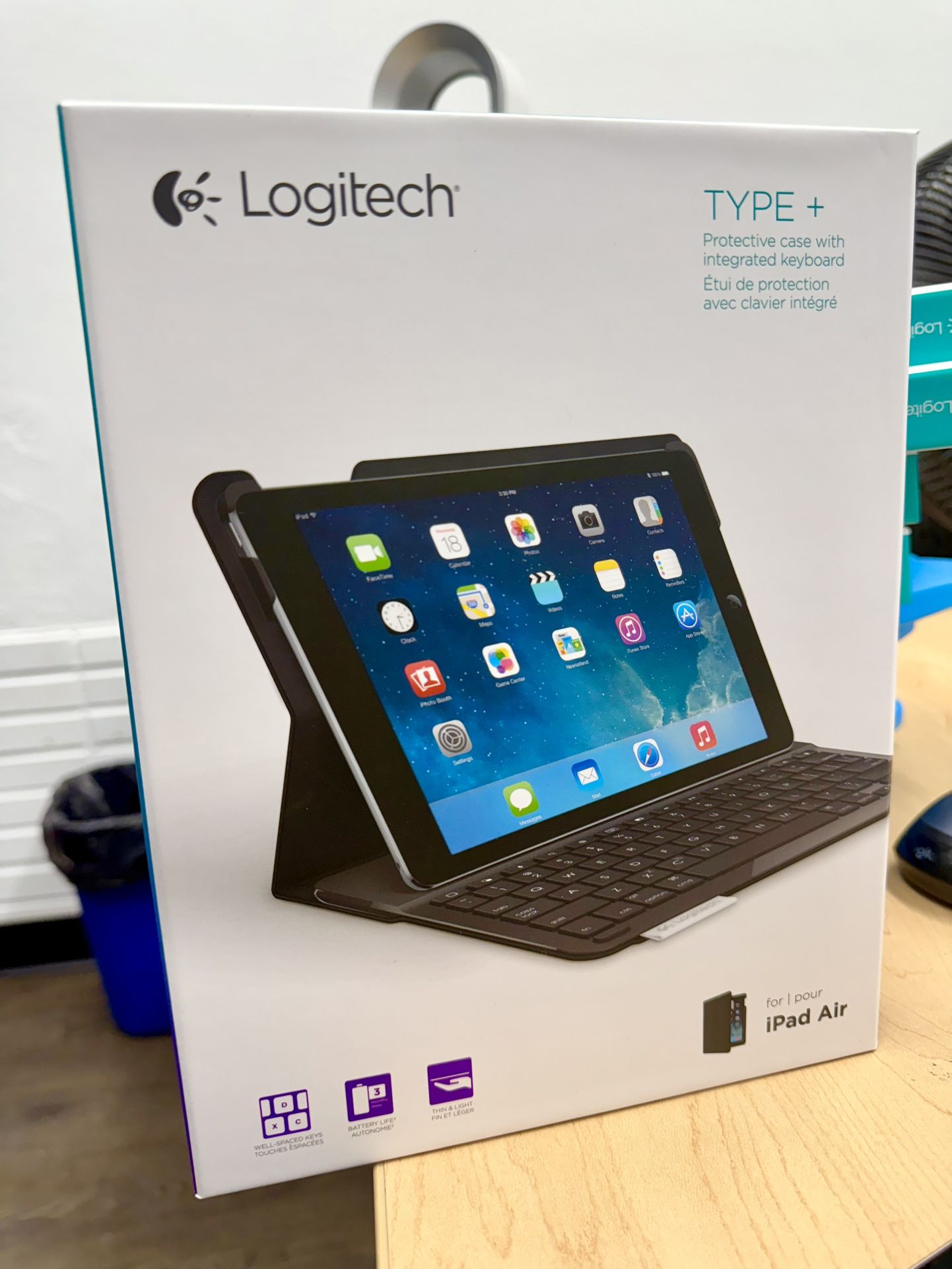 Logitech Type+ Keyboard Case for iPad Air (1st Gen) – New in Box