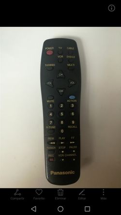 Original ANDERIC RR511110 Panasonic TV Remote Control