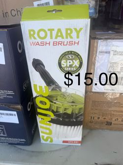 Rotary wash brush