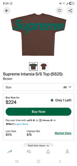 Supreme Intarsia Brown Shirt Xl