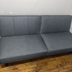 Gray Futon Brand New Layed On Once 