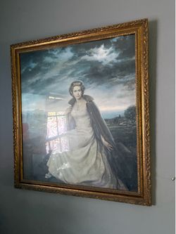 Vintage print of Queen Elizabeth
