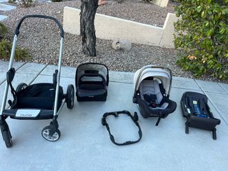 Nuna MIXX Stroller travel system and Infant Car Seat Travel System