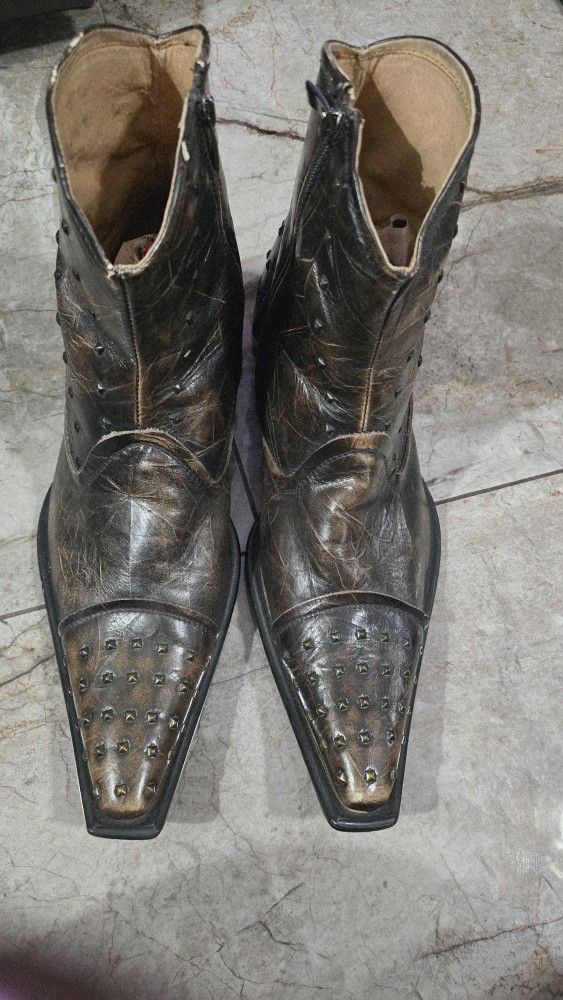Studded Cowboy Boots
