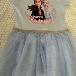 Dress For Girl Light Blue -frozen