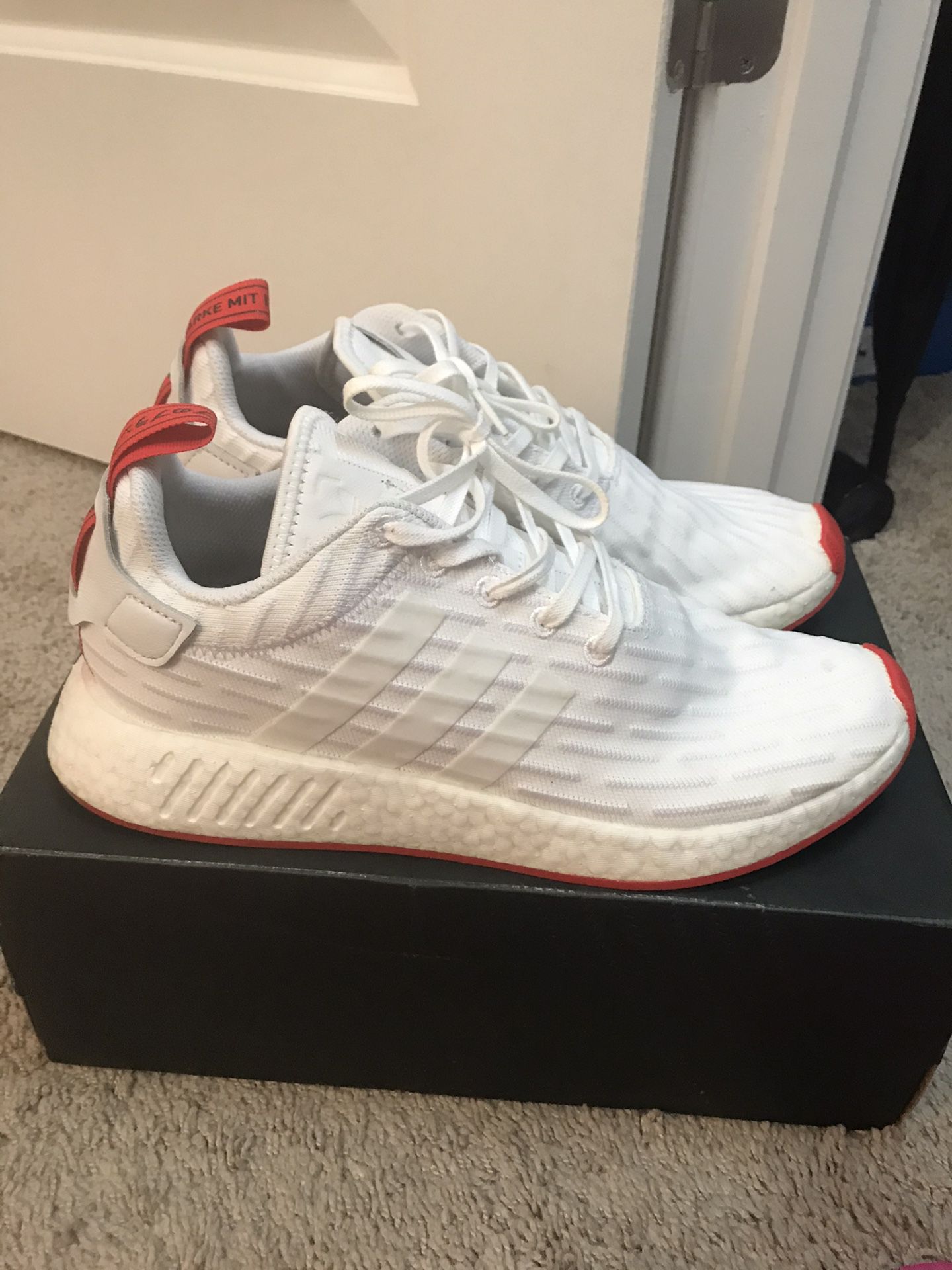 Almost brand new nmd r2 core red