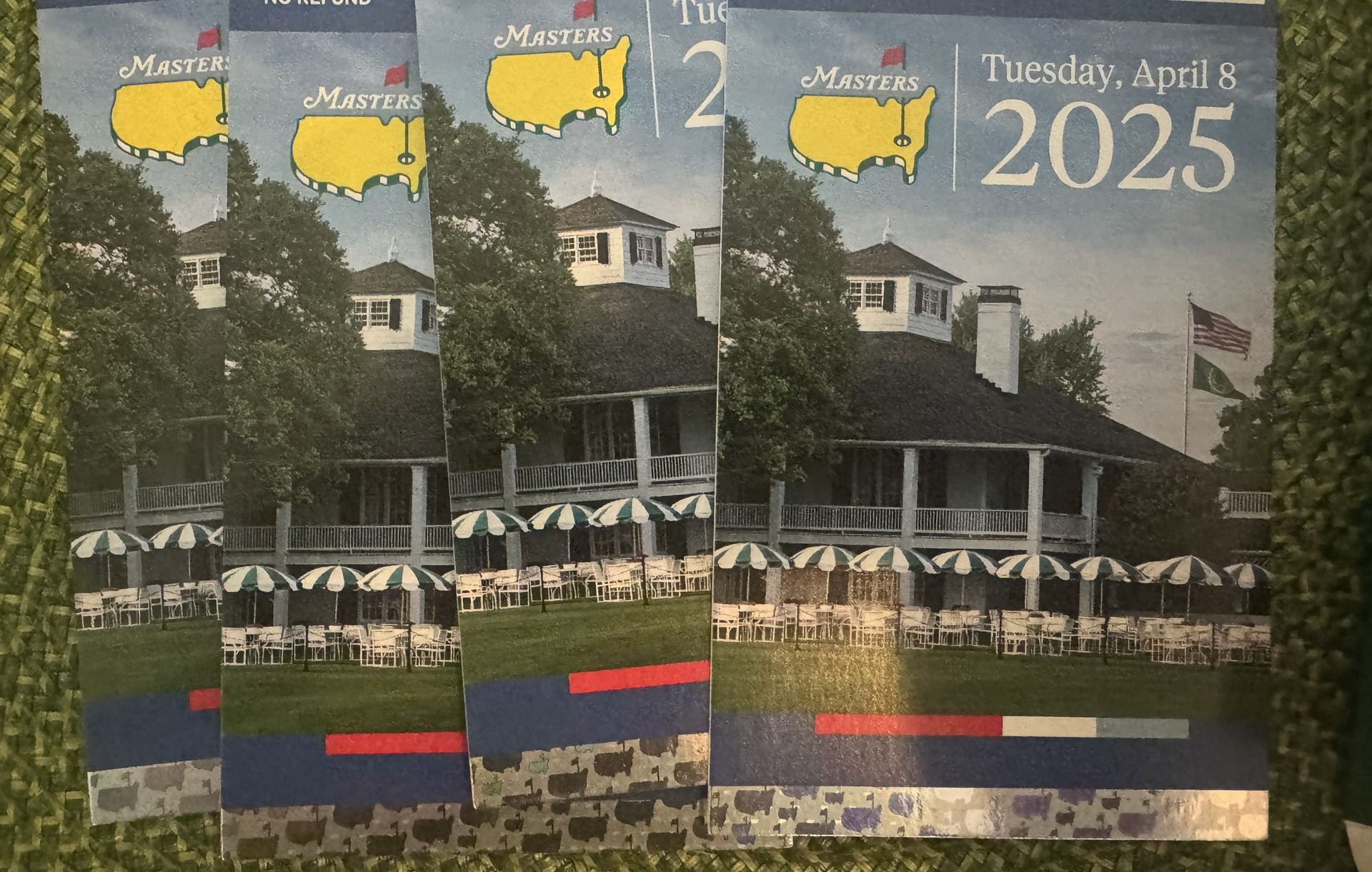 Masters Tickets X4