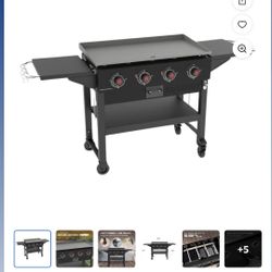 Coleman 4-Burner 36-Inch Outdoor Griddle Station with 60,000 BTU