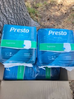 Presto Adult Medium And Large Size Brief With Tab
