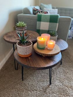 Rustic coffee table set