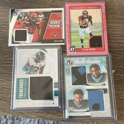More Football patch Cards And a Numbered Card