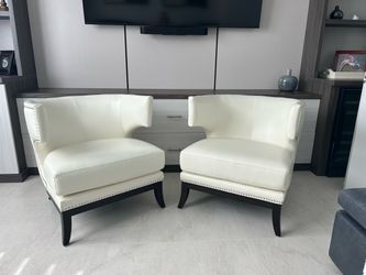 2 Leather chairs