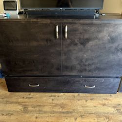 Queen sized Murphy guest bed