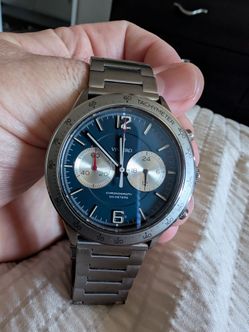 Vincero Men's Watch: Charcoal Gray with Dark Blue Face