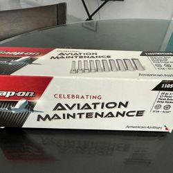 Snap-on 10pc 1/4" Drive 12-Point SAE Flank Drive Deep Socket Set