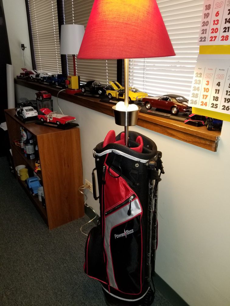 Golf Bag Floor Lamp For In, Golf Bag Table Lamp