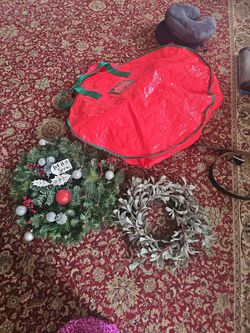 Wreath with bag