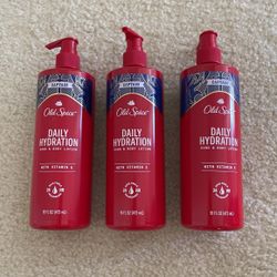 Old Spice Daily Hydration Hand & Body Lotion with Vitamin E, 16 fl oz (3) For $15