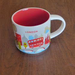 Starbucks London You Are Here Collection Mug 14oz 2016 Ceramic Coffee 
Cup. Pre-owned, very good shape.  It is 3.5" tall, weight 1lb  (plus 
shipping 