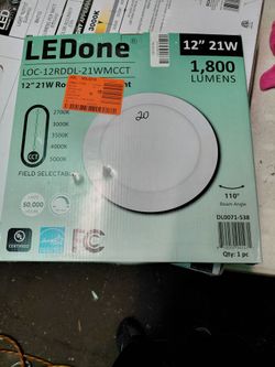Ledone 12" flush mount color selectable led ceilimg light fixture
