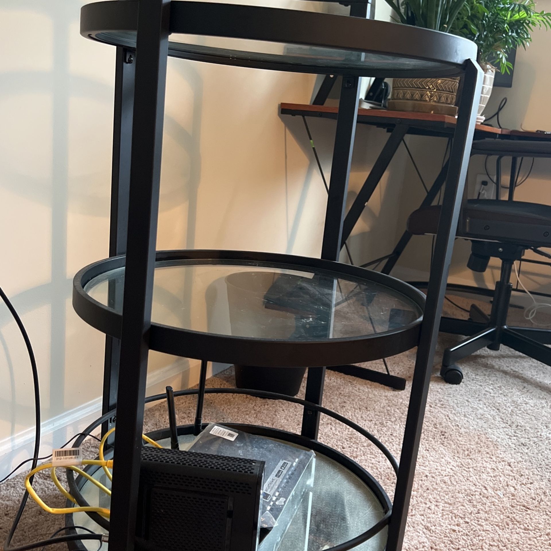 Bar Cart - Black And Glass