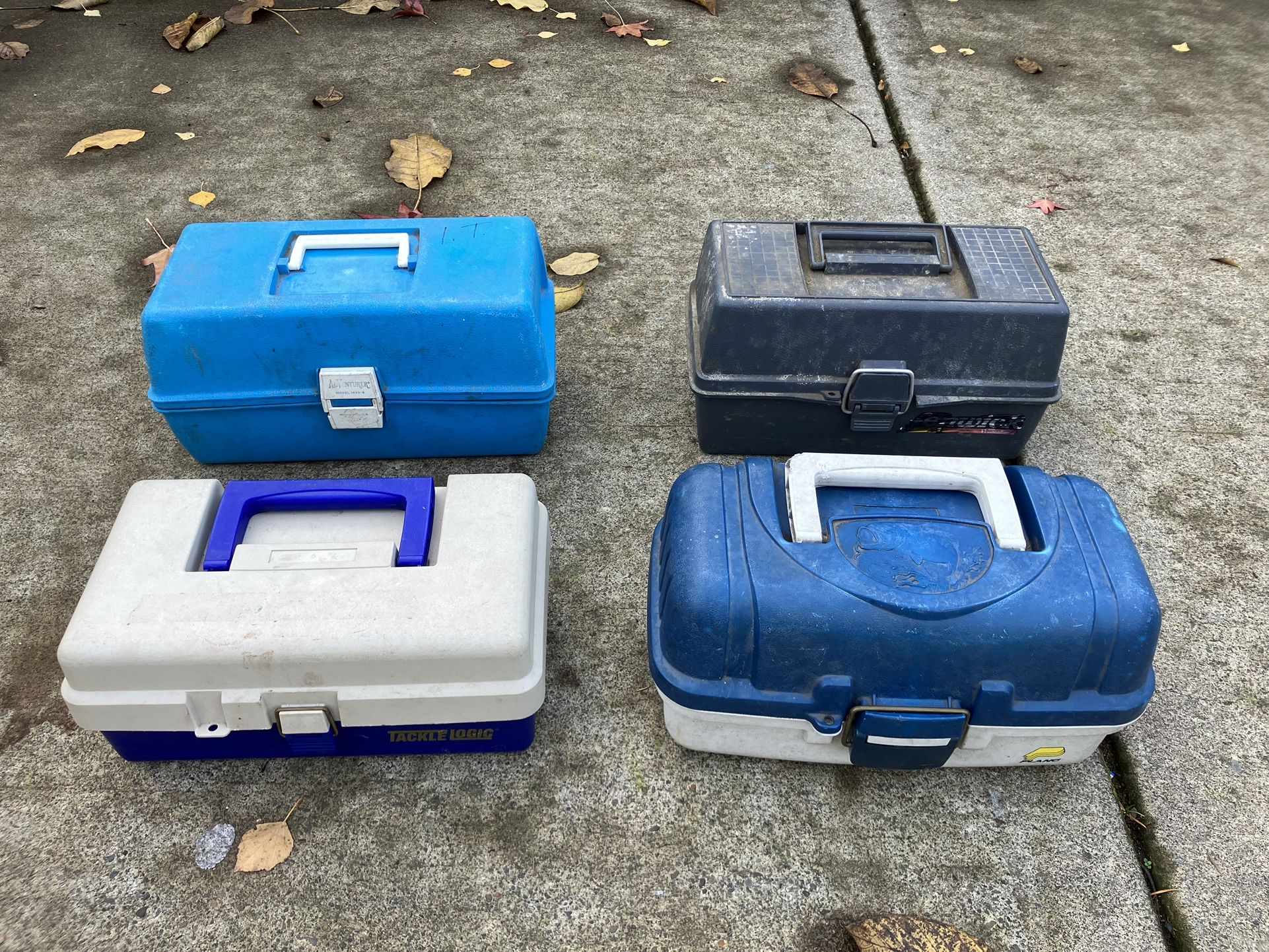 4 Fishing Tackle Boxes