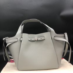 Tory Burch Small Romy Tote Light Granite