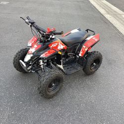 40CC 4-Stroke 4 Wheeler For Kids W/ Speed Control, Support Up to 143 LBS, top speed about 16mph